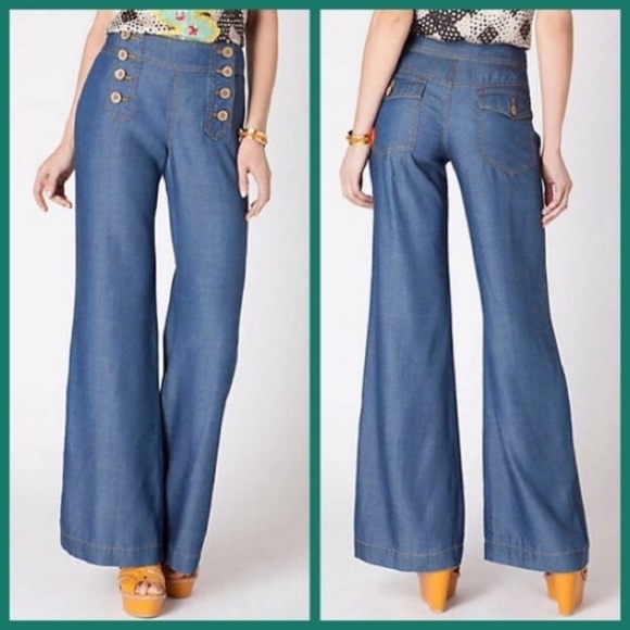 Anthropologie Denim - Anthropologie Elevenses Wide Leg Trouser Jeans sz